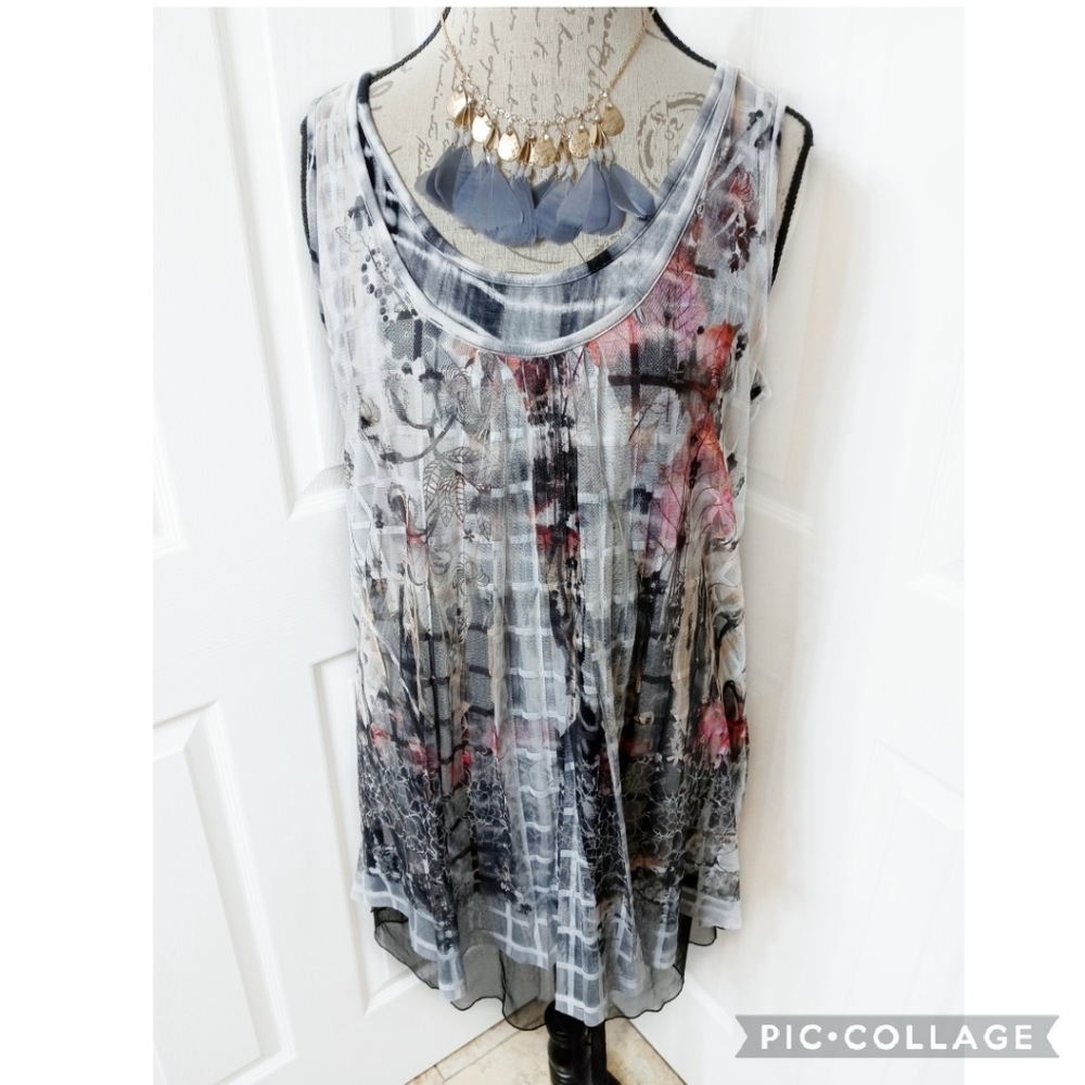 Style Sleeveless Tunic Top Size XL